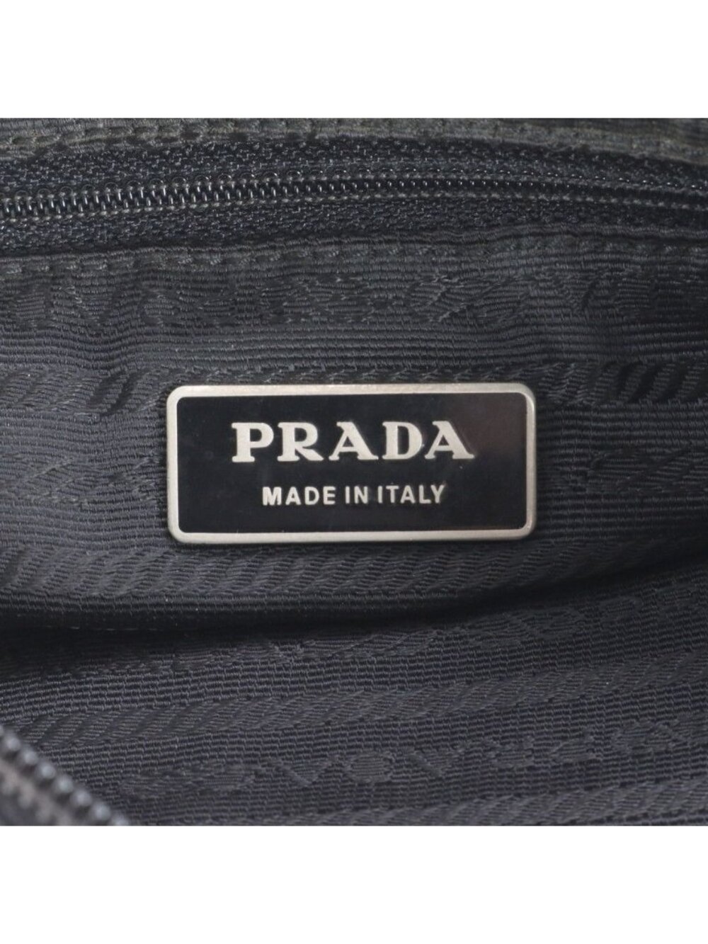 Prada Tessuto Nylon Triangle Logo Leather Shoulder Bag Crossbody Messenger Tote - Picture 8 of 8